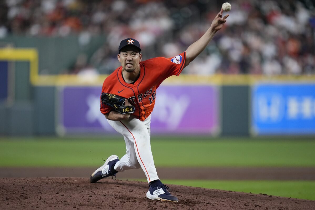 Kikuchi memiliki 11 K dalam penampilan debutnya di Houston, Astros mengalahkan Rays 3-2